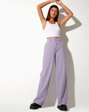 Abba Straight Leg Trouser in Tailoring Purple