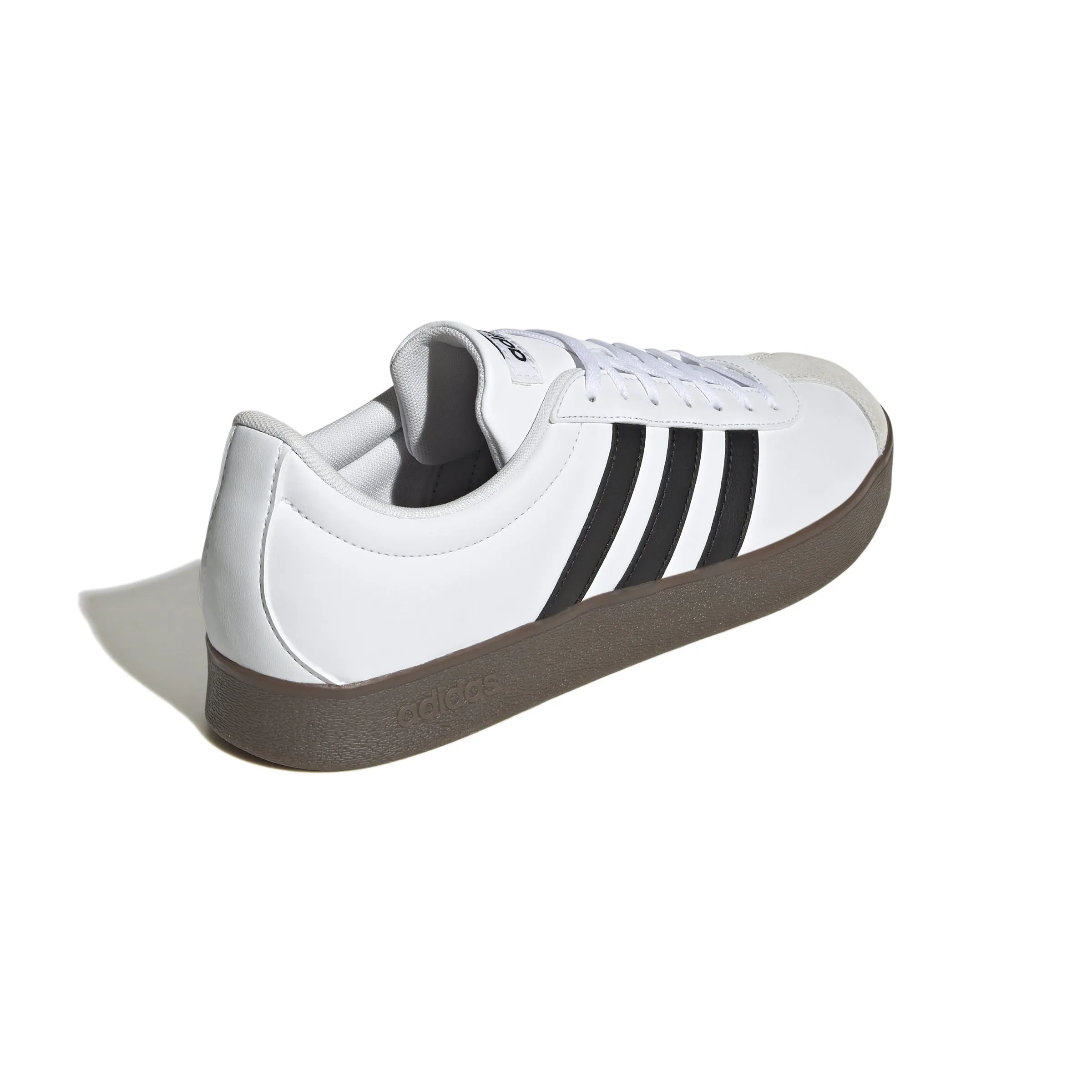 Adidas Mens VL Court Base Shoes - White/Black/Grey