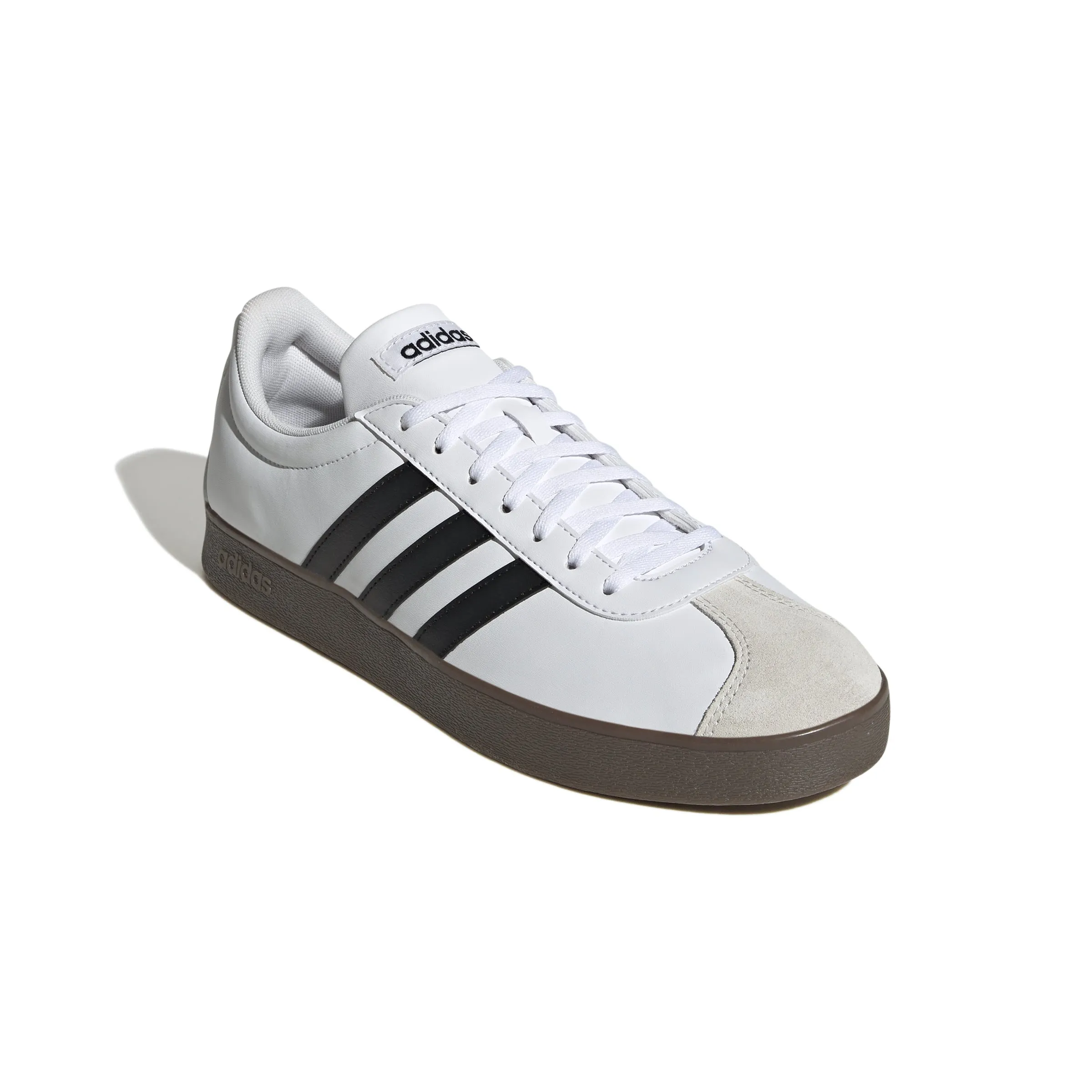 Adidas Mens VL Court Base Shoes - White/Black/Grey