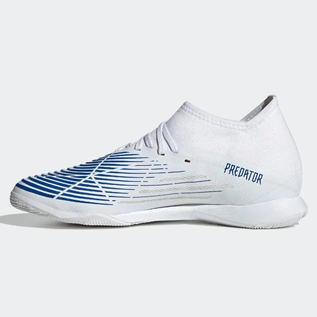 adidas Predator Edge .3 Indoor- White-Hi Res Blue