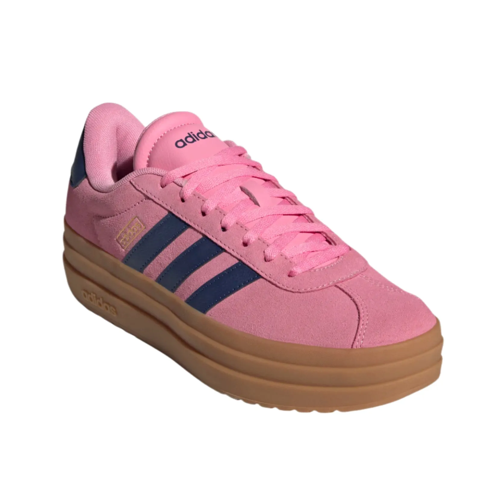 Adidas Womens Trainer VL Court Bold Pink/Dark Blue/Gold