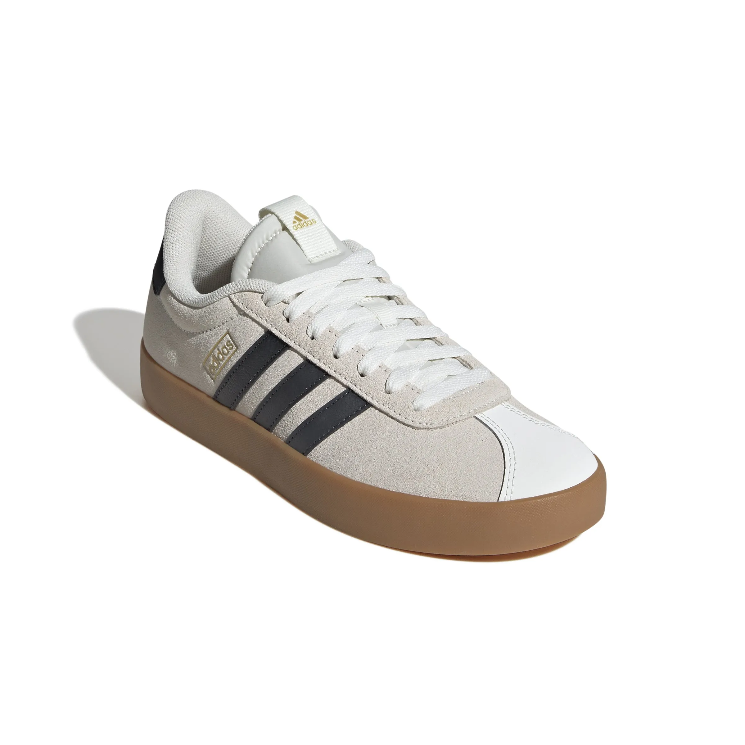 Adidas Womens VL Court 3.0 Shoes - Off White/Grey Six/Gold Metallic