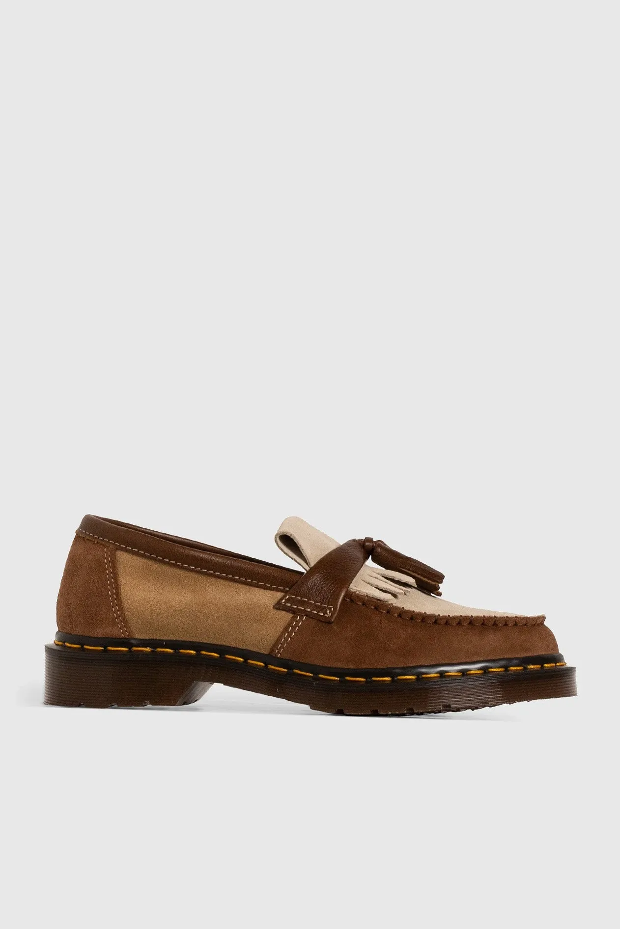 Adrian Tassel Loafer Made In England - Dark Tan / Sand