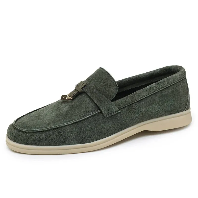 Advbridge  High-quality Luxury Green Moccasins Men Brand Suede Loafers Fashion Tassel Flat Casual Shoes Men Breathable Slip On Shoes 2024