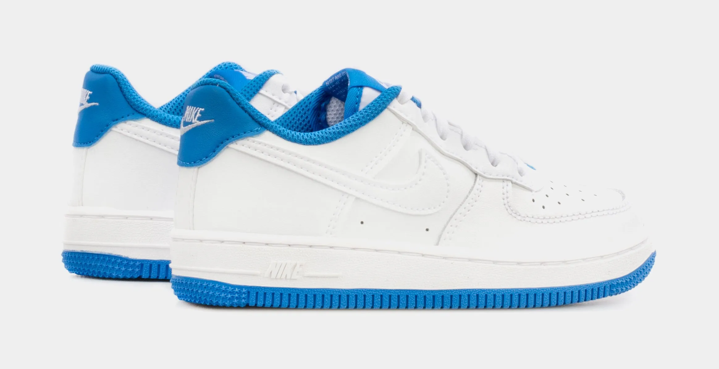 Air Force 1 Essentials Preschool Lifestyle Shoes (White/Blue)