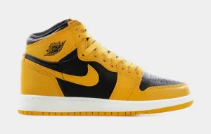 Air Jordan 1 Retro High OG Pollen Grade School Lifestyle Shoe (Pollen/Black/White)