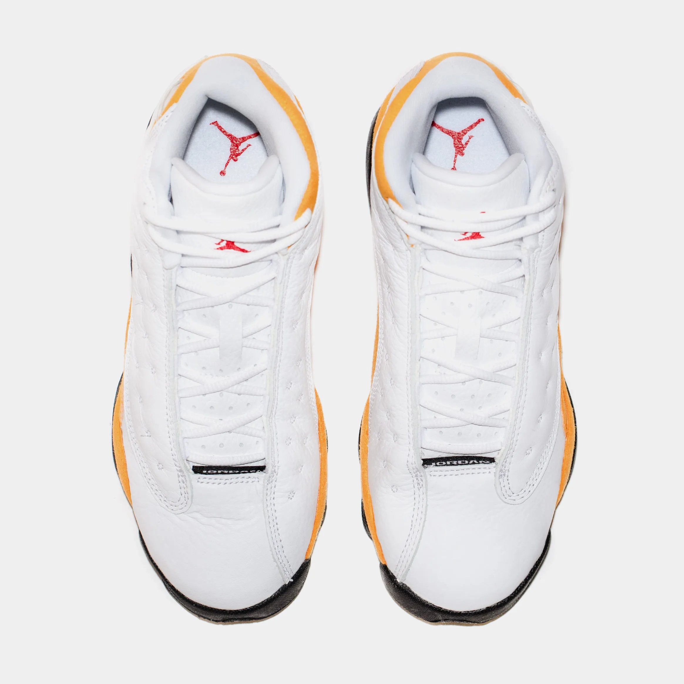 Air Jordan 13 Retro Del Sol Grade School Lifestyle Shoes (White/Yellow)