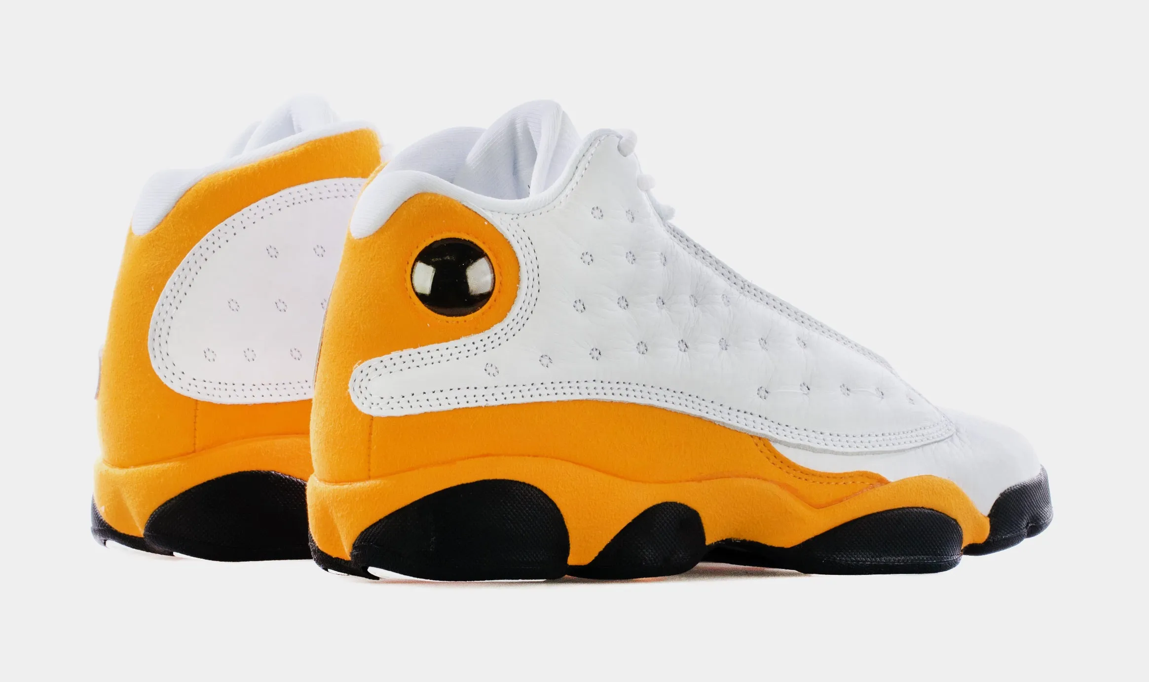 Air Jordan 13 Retro Del Sol Grade School Lifestyle Shoes (White/Yellow)