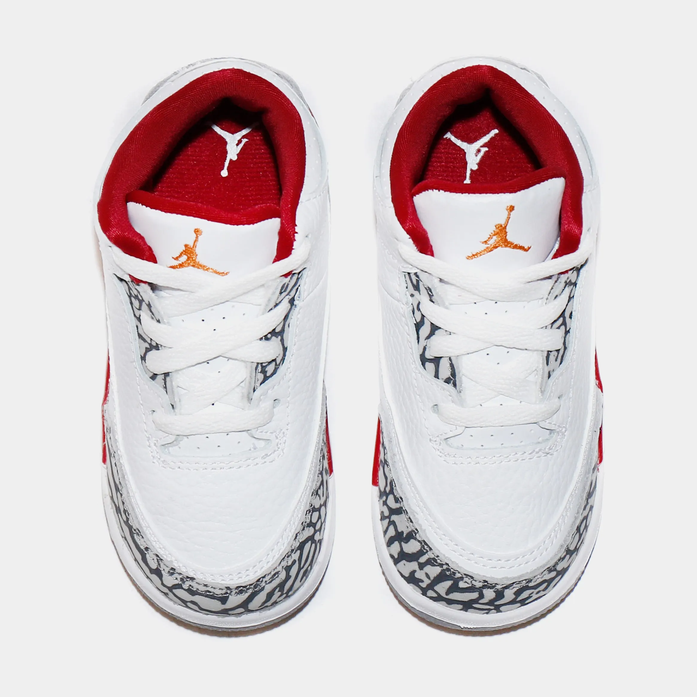 Air Jordan 3 Retro Cardinal Red Infant Toddler Lifestyle Shoes (White/Red)