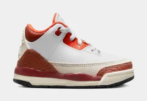 Air Jordan 3 Retro Dunk On Mars Infant Toddler Lifestyle Shoes (Orange/White)