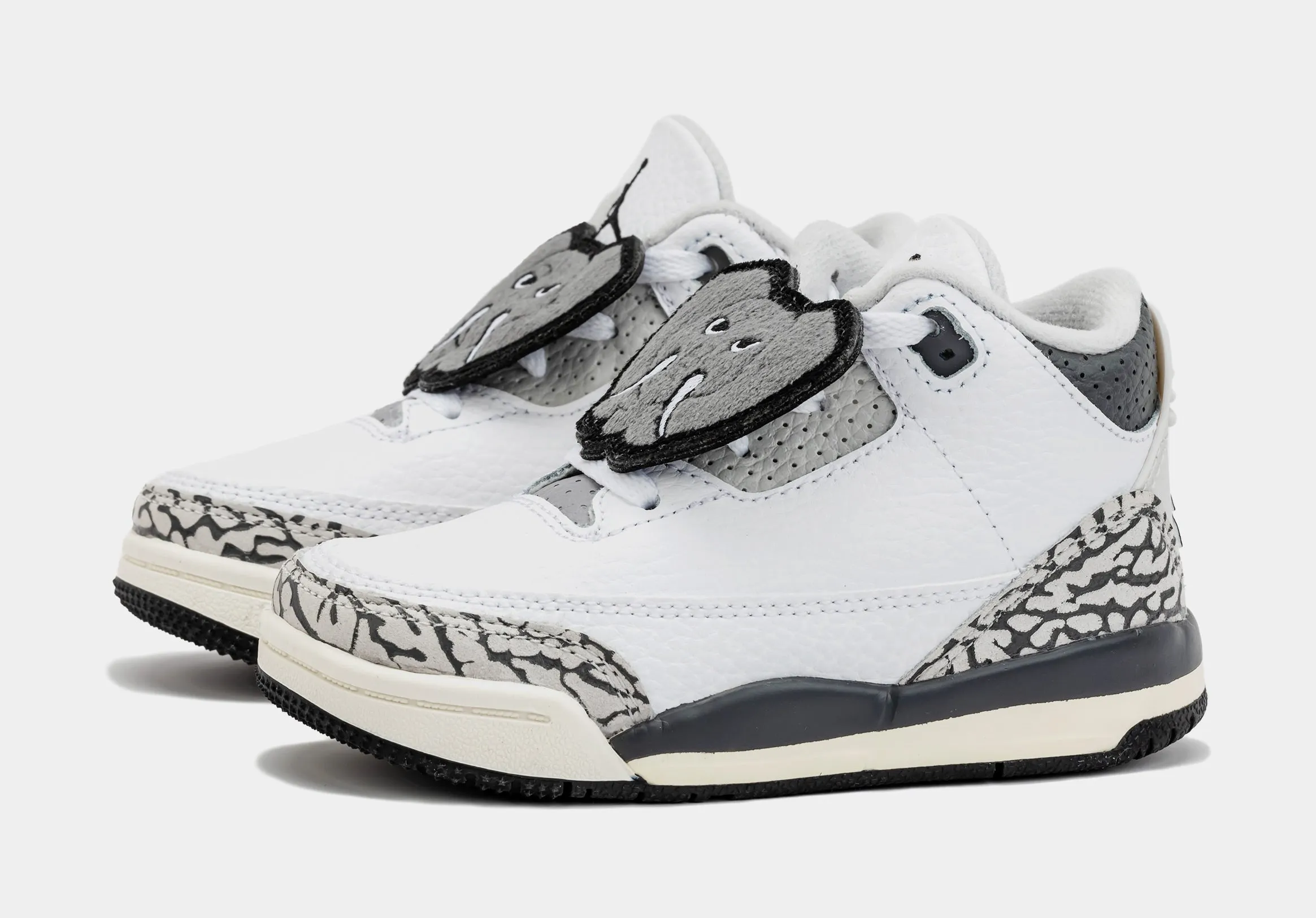 Air Jordan 3 Retro Hide N’ Sneak Infant Toddler Lifestyle Shoes (White/Black)