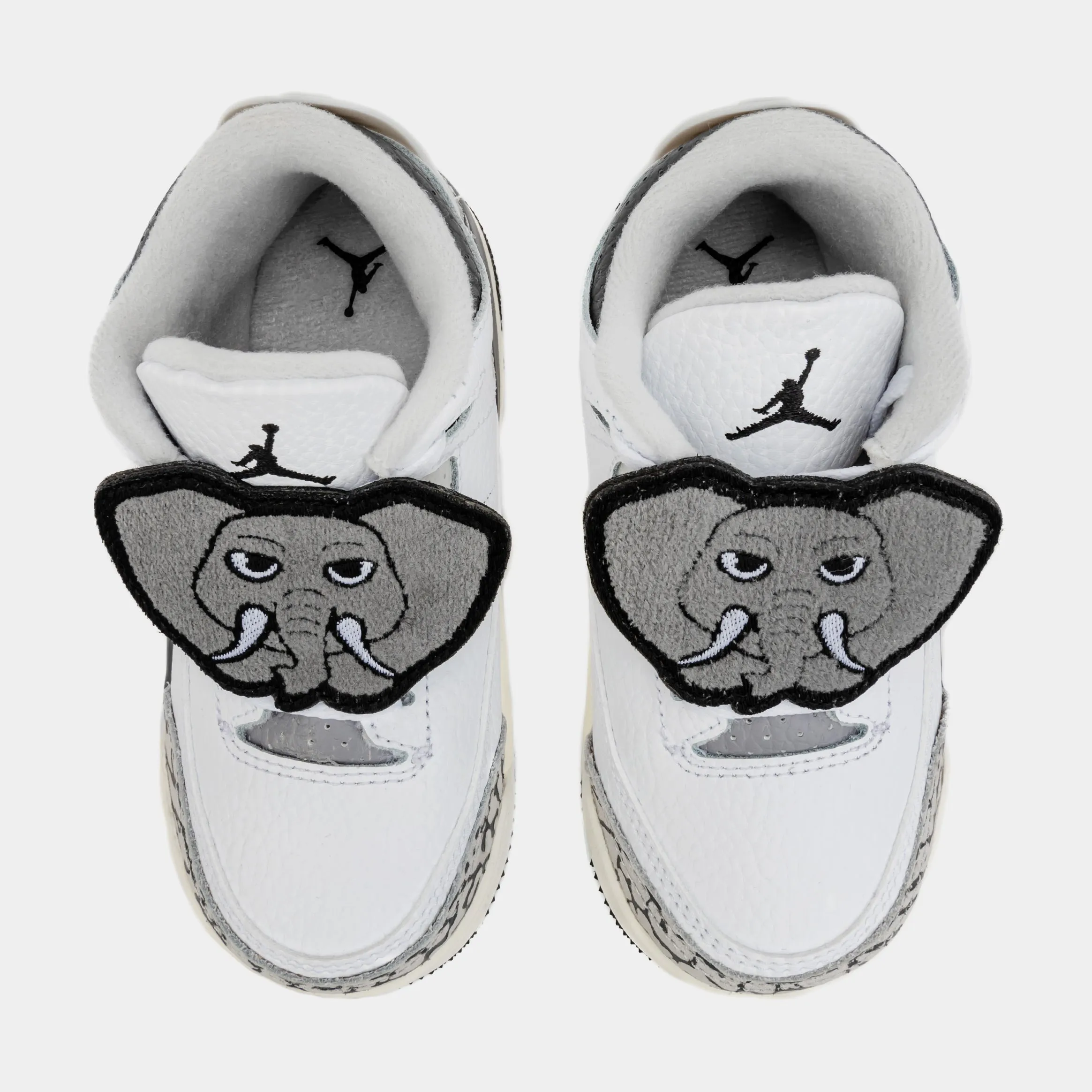 Air Jordan 3 Retro Hide N’ Sneak Infant Toddler Lifestyle Shoes (White/Black)