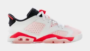 Air Jordan 6 Low Atmosphere Grade School Lifestyle Shoes (White/Pink) Free Shipping