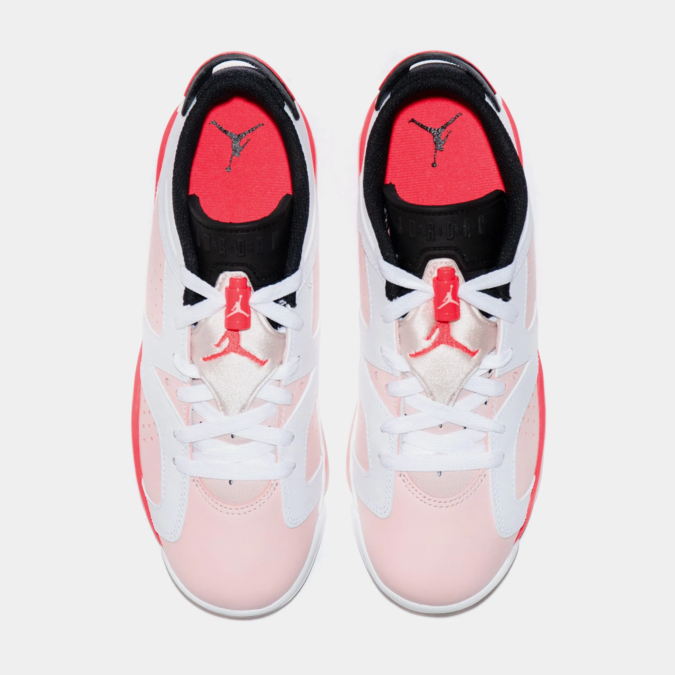 Air Jordan 6 Low Atmosphere Grade School Lifestyle Shoes (White/Pink) Free Shipping