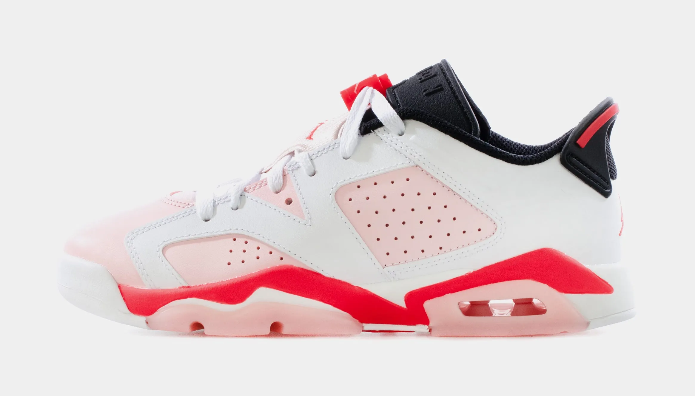 Air Jordan 6 Low Atmosphere Grade School Lifestyle Shoes (White/Pink) Free Shipping