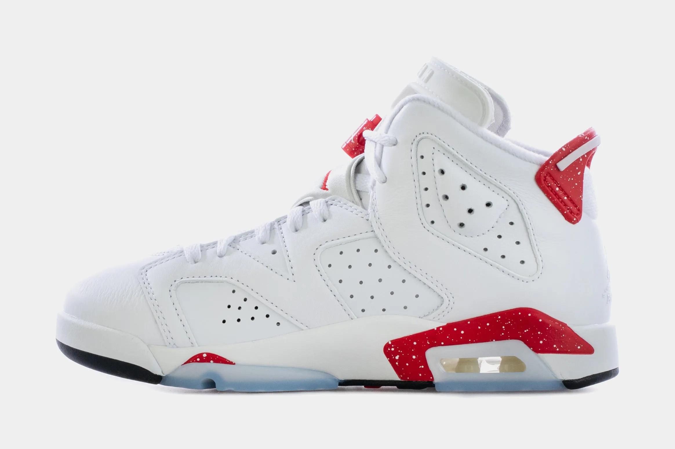 Air Jordan 6 Retro Red Oreo Grade School Lifestyle Shoes (White/Red) Free Shipping