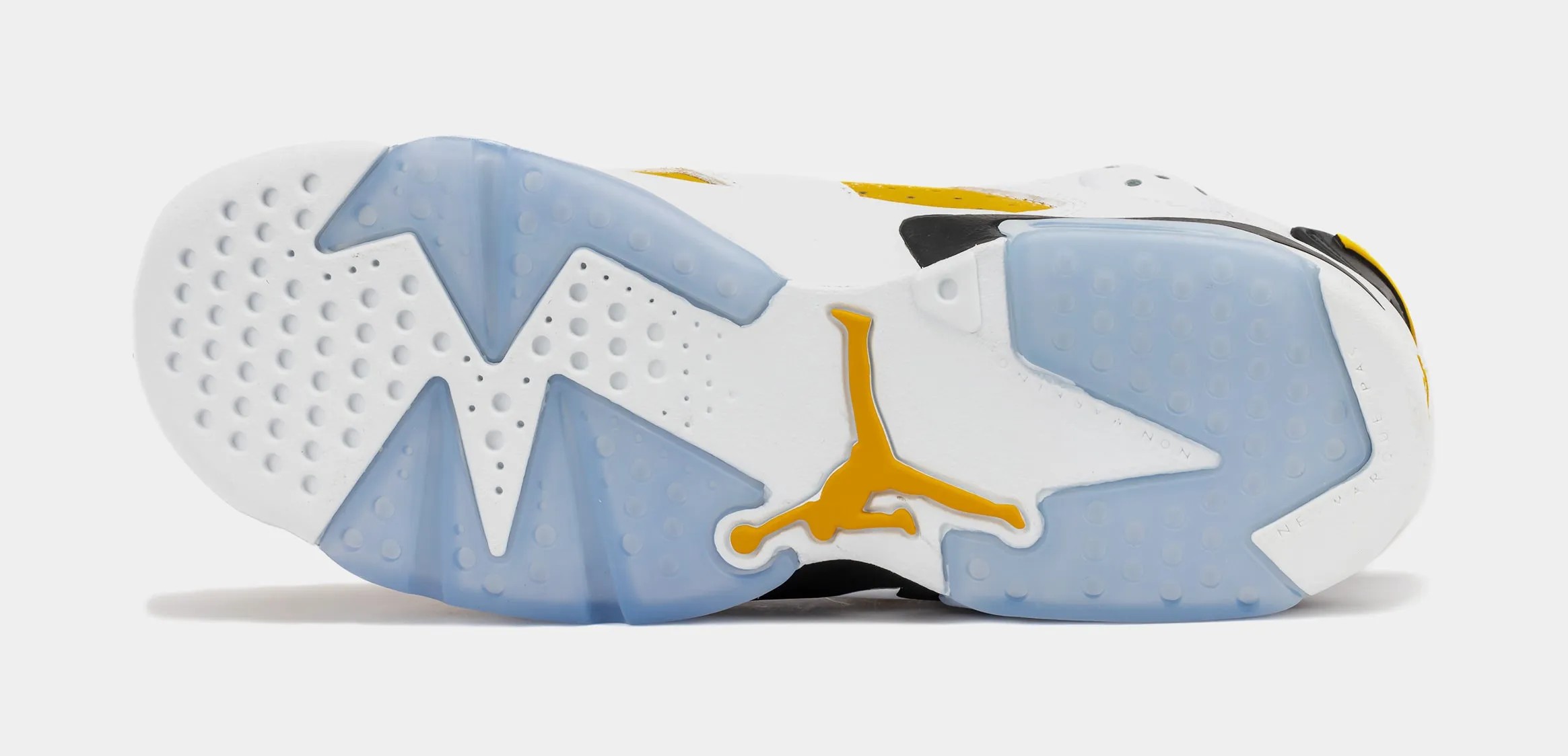 Air Jordan 6 Retro Yellow Ochre Grade School Lifestyle Shoes (White/Yellow Ochre/Black)