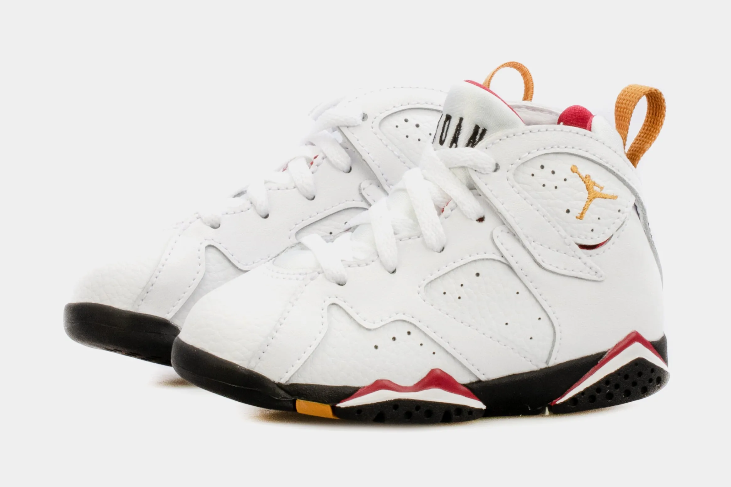 Air Jordan 7 Retro Cardinal Infant Toddler Lifestyle Shoes (White/Red) Free Shipping