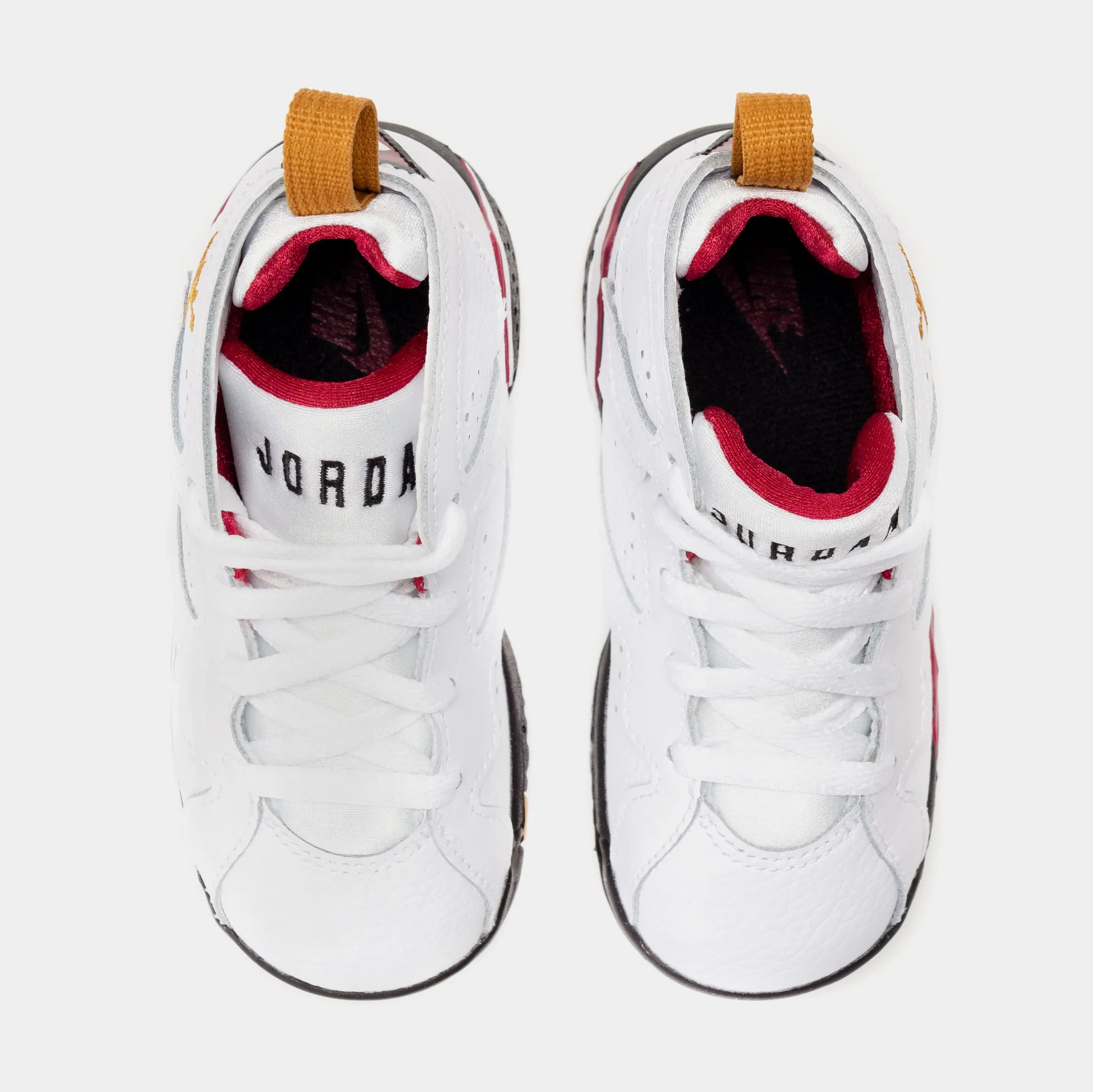 Air Jordan 7 Retro Cardinal Infant Toddler Lifestyle Shoes (White/Red) Free Shipping