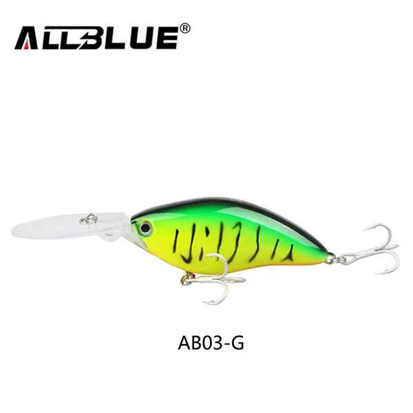 ALLBLUE Floating Deep Diving Crankbait Fishing Lures 17.8g/70mm Lifelike Wobblers With 6# Owner Hooks peche isca artificial