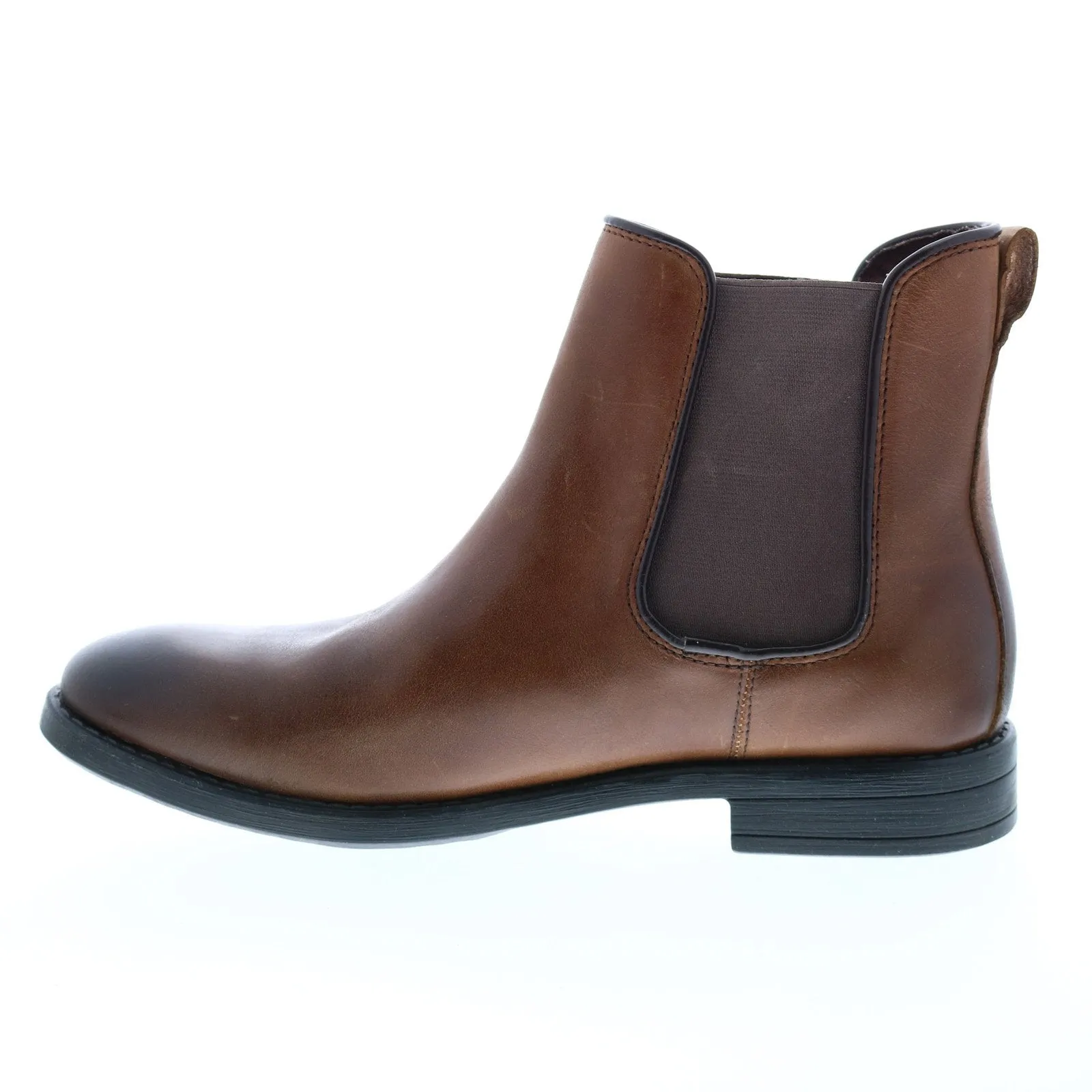 Andrew Marc Bennett NYBENETL-2403 Mens Brown Leather Chelsea Boots