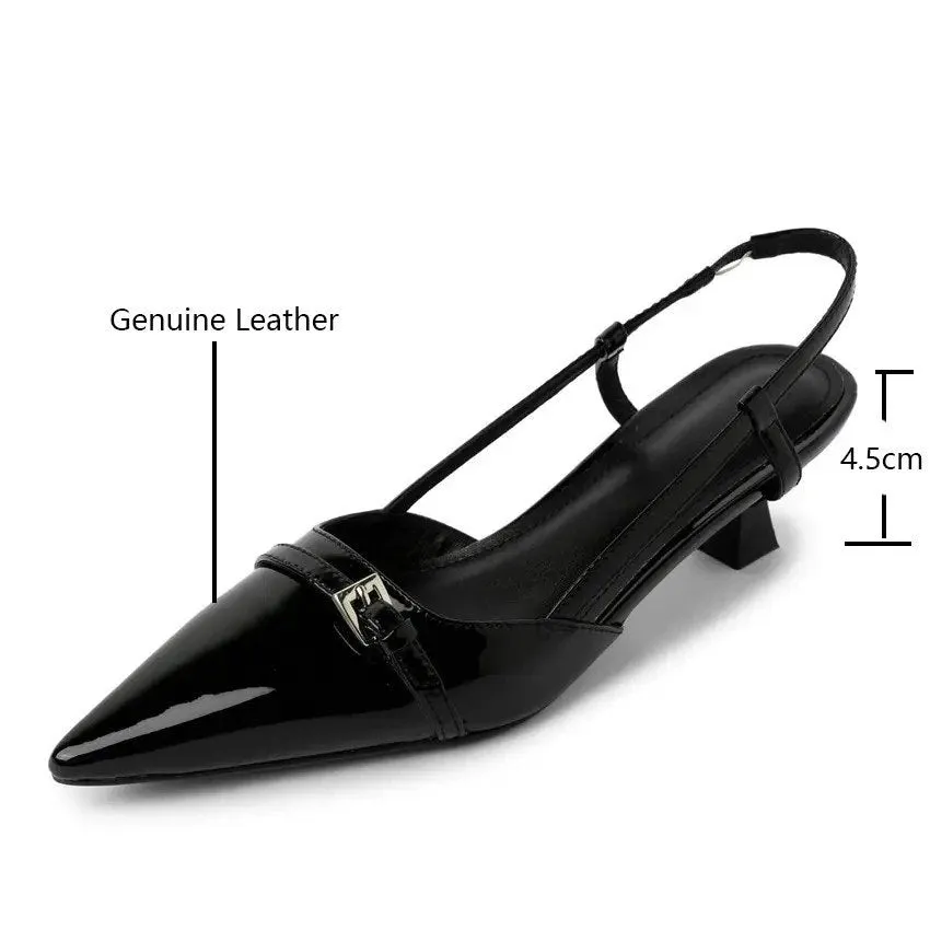 Artisan Crafted: Women's Genuine Leather Slingback Collection