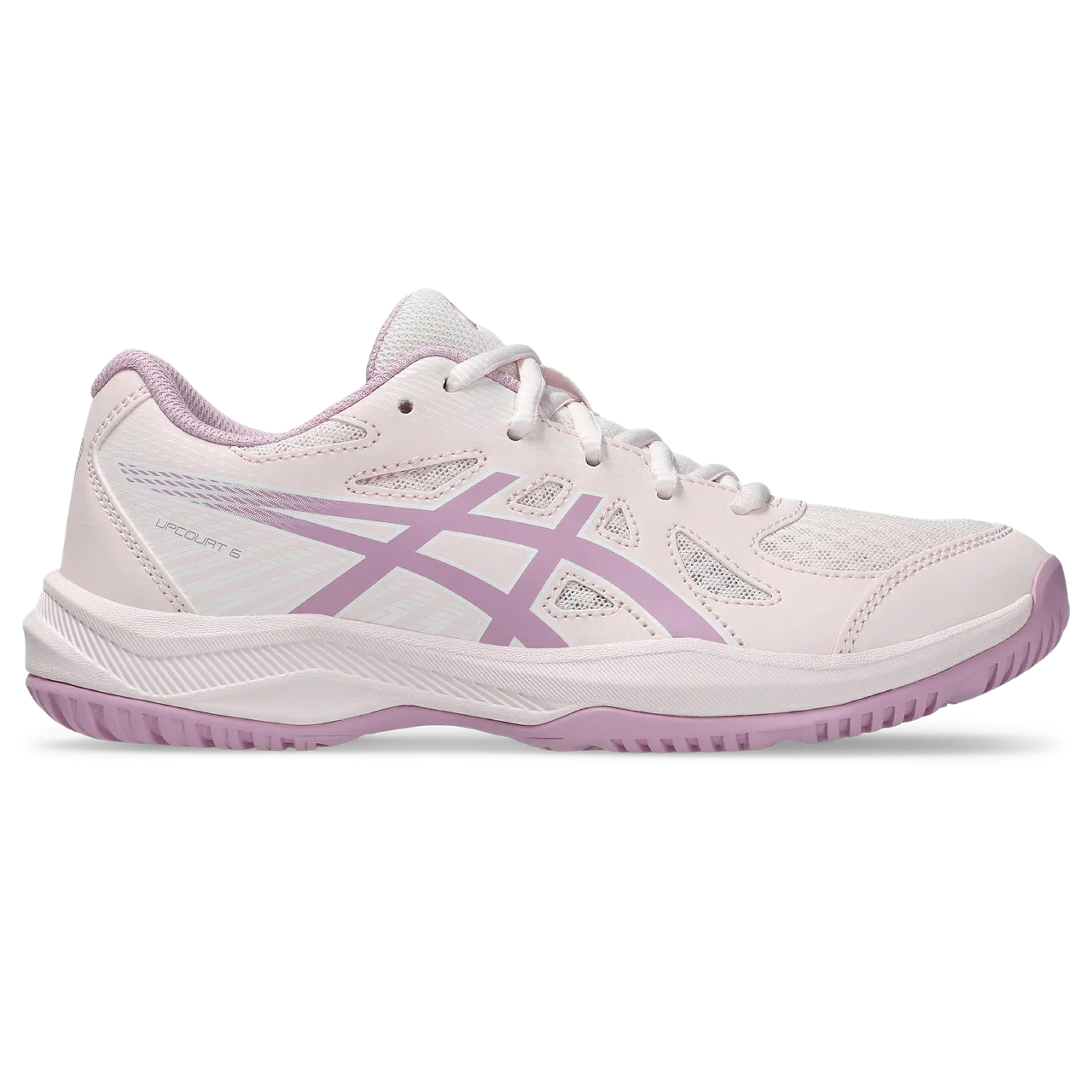 Asics Junior Upcourt 6 Indoor Court Shoes Pale Pink Light Ube