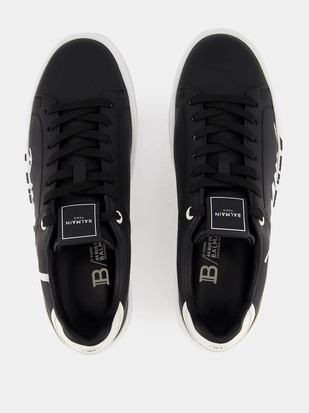 B-Court Calfskin Printed Logo Sneakers