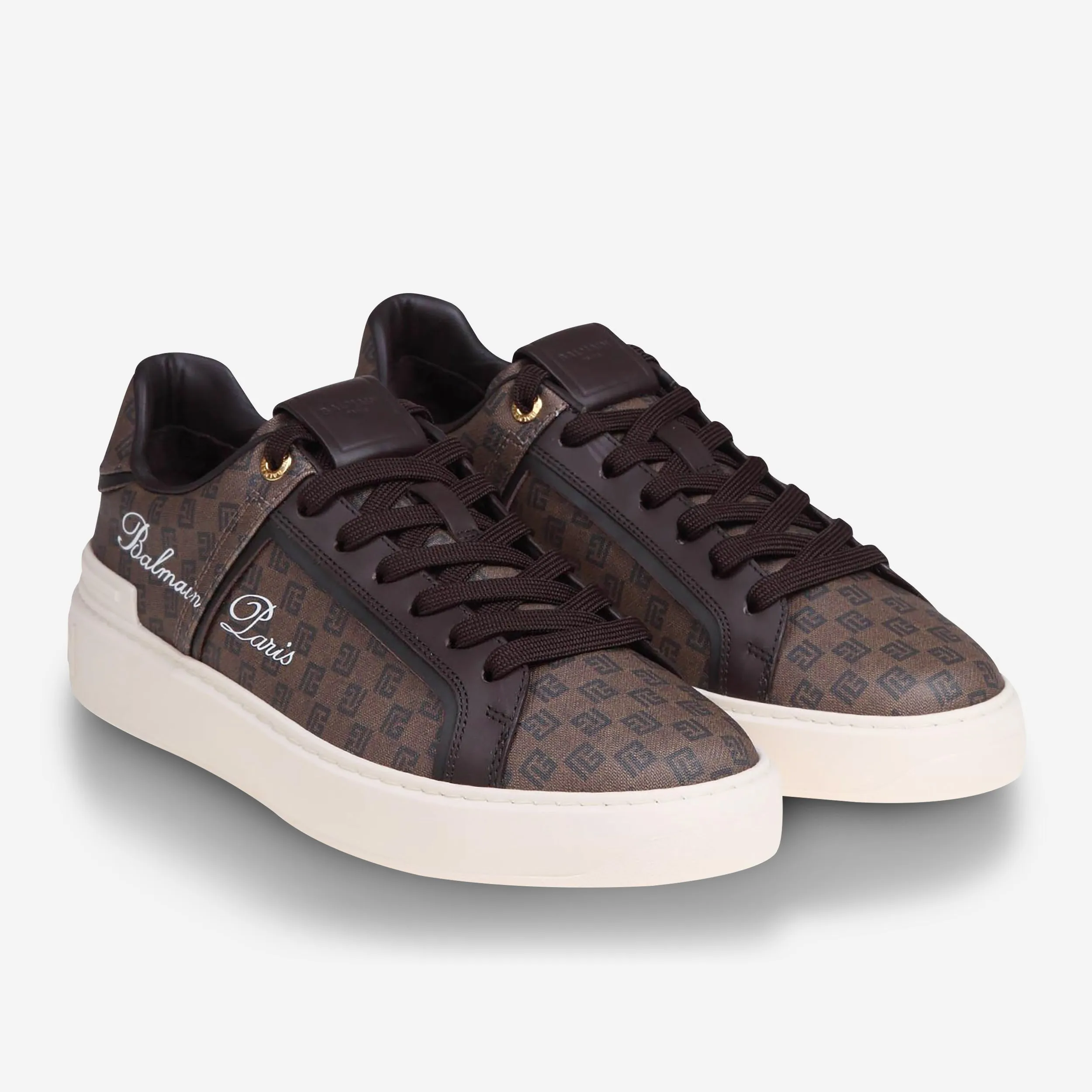 Balmain B-Court PB Monogram Sneakers