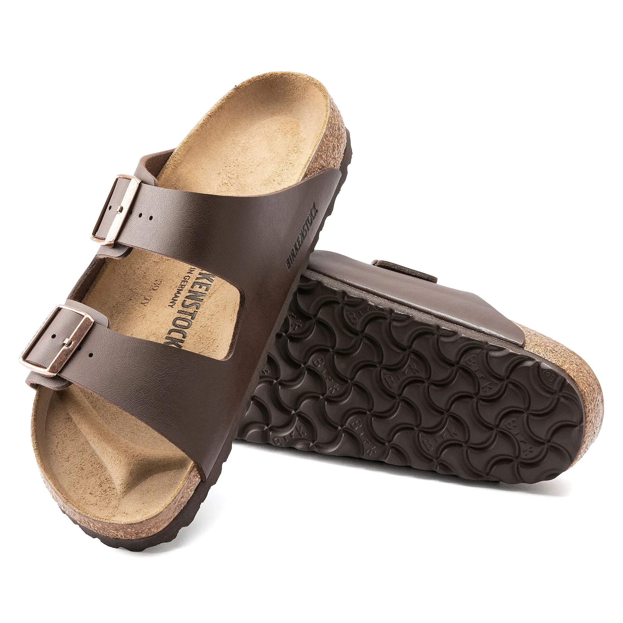 Birkenstock Arizona Dark Brown Birko-Flor (Narrow)