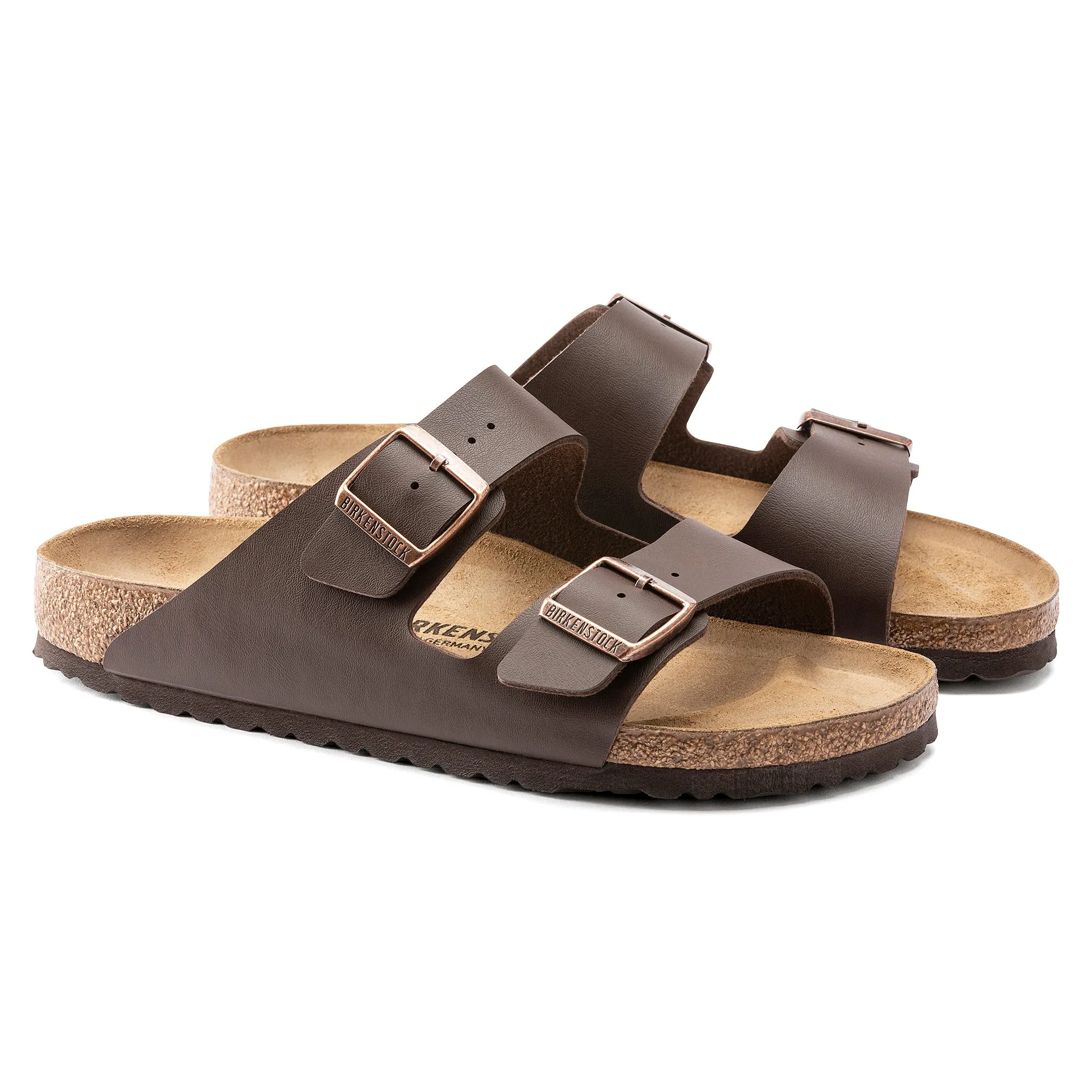 Birkenstock Arizona Dark Brown Birko-Flor (Narrow)