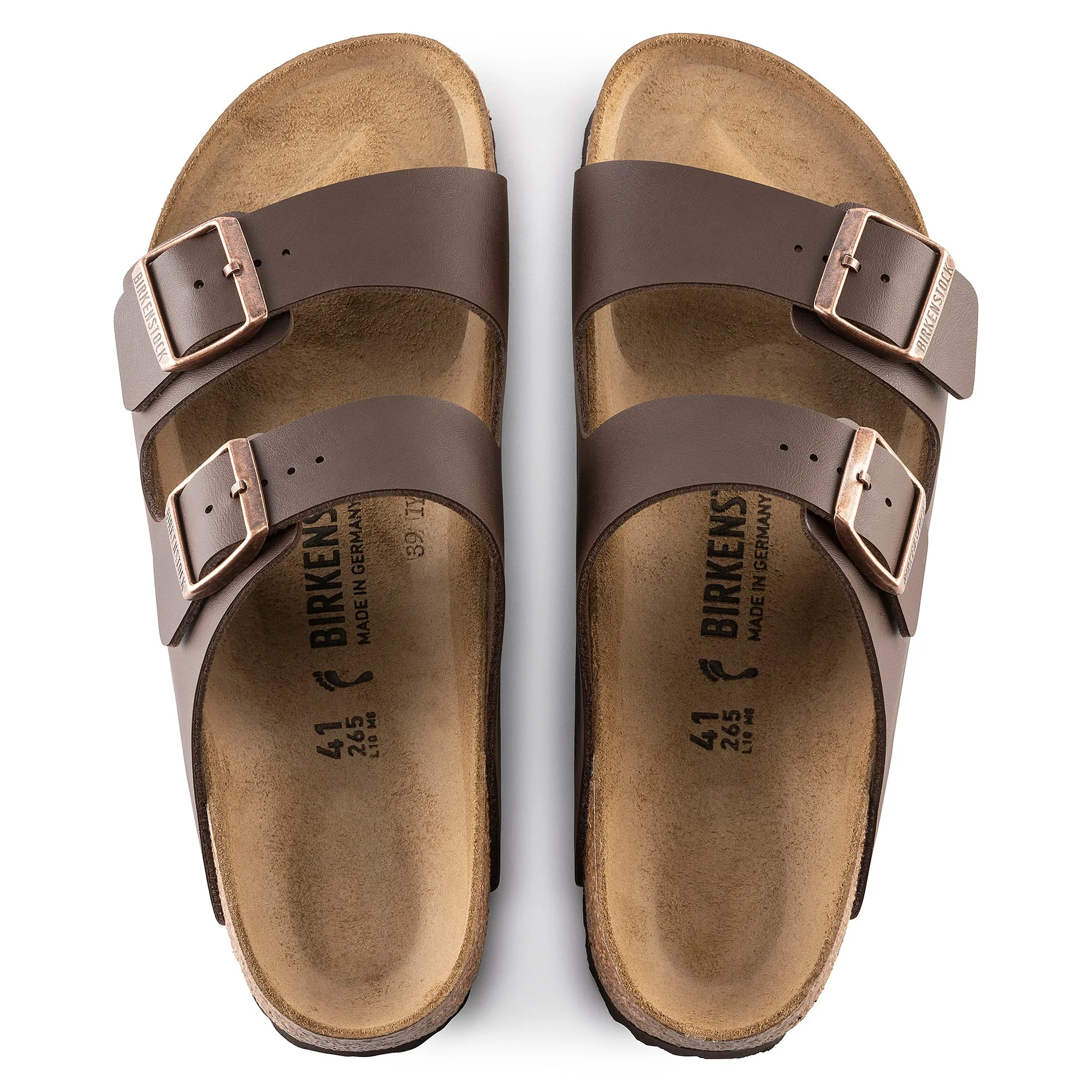 Birkenstock Arizona Dark Brown Birko-Flor (Narrow)