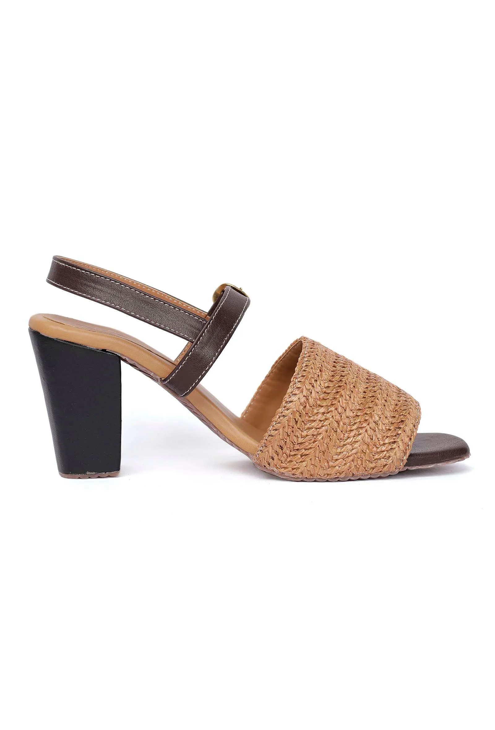 Blanca Raffia Weave Strap Sandals