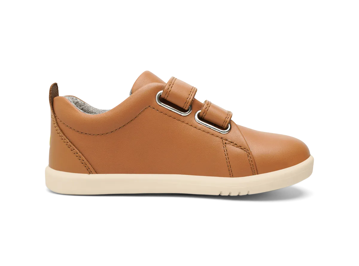 Bobux Grass Court Girls Boys Caramel Trainer Shoe