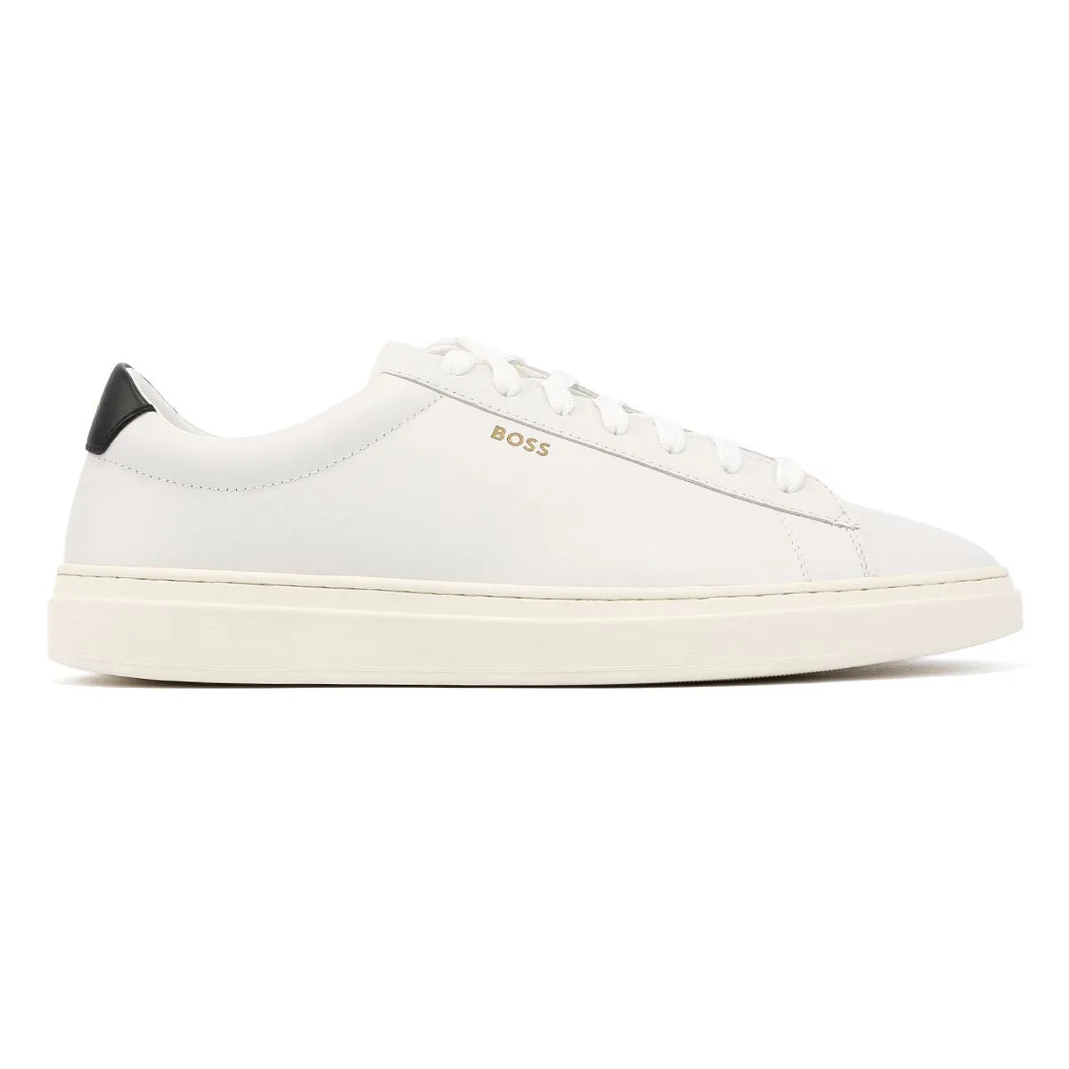 Boss Kieran Tennis Leather Men's White Trainers