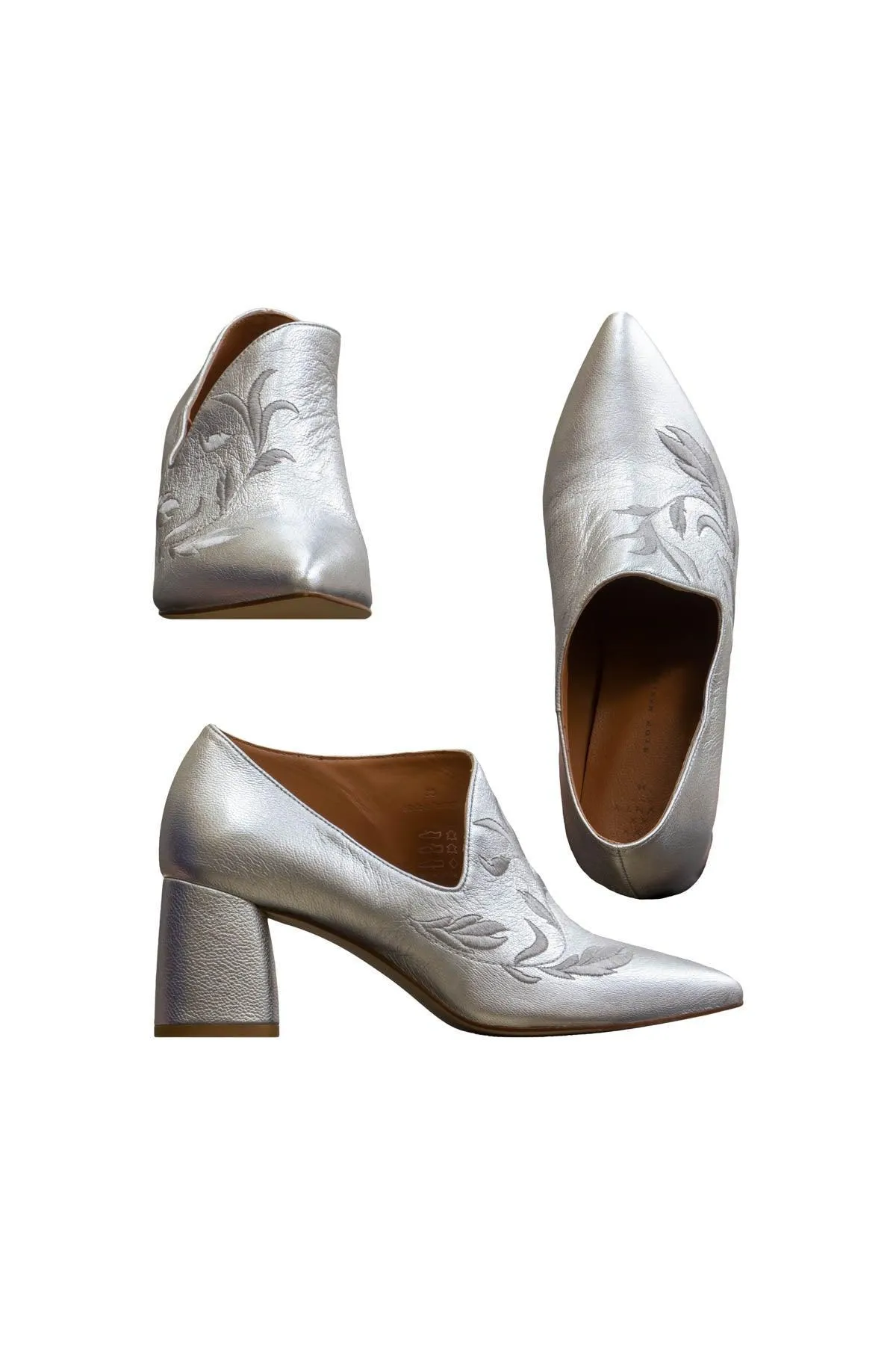 Caesar Mule Foil Bootie