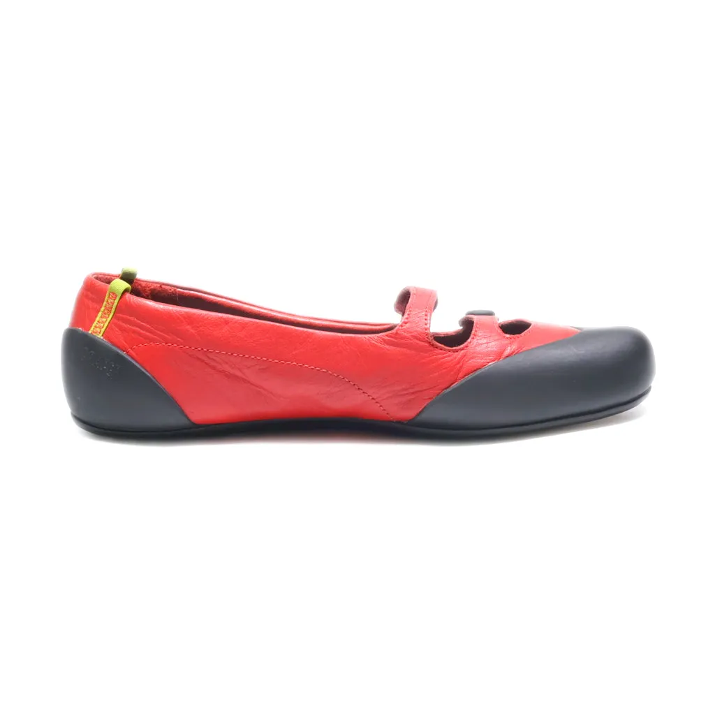 Camper Ballerinas Leather Red Colour For Women