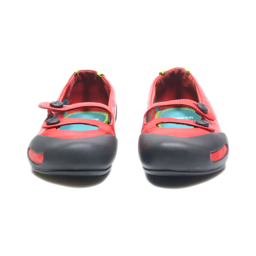 Camper Ballerinas Leather Red Colour For Women