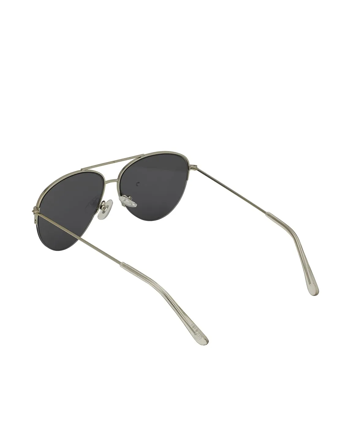 Carlton London Kids Boys Silver with UV Protected Lens Aviator Sunglass