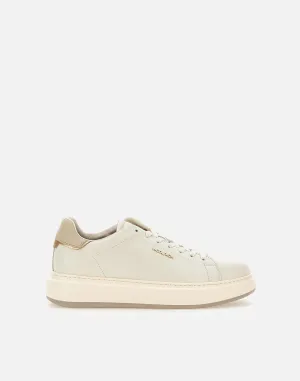 Chunky Court White Leather Sneakers