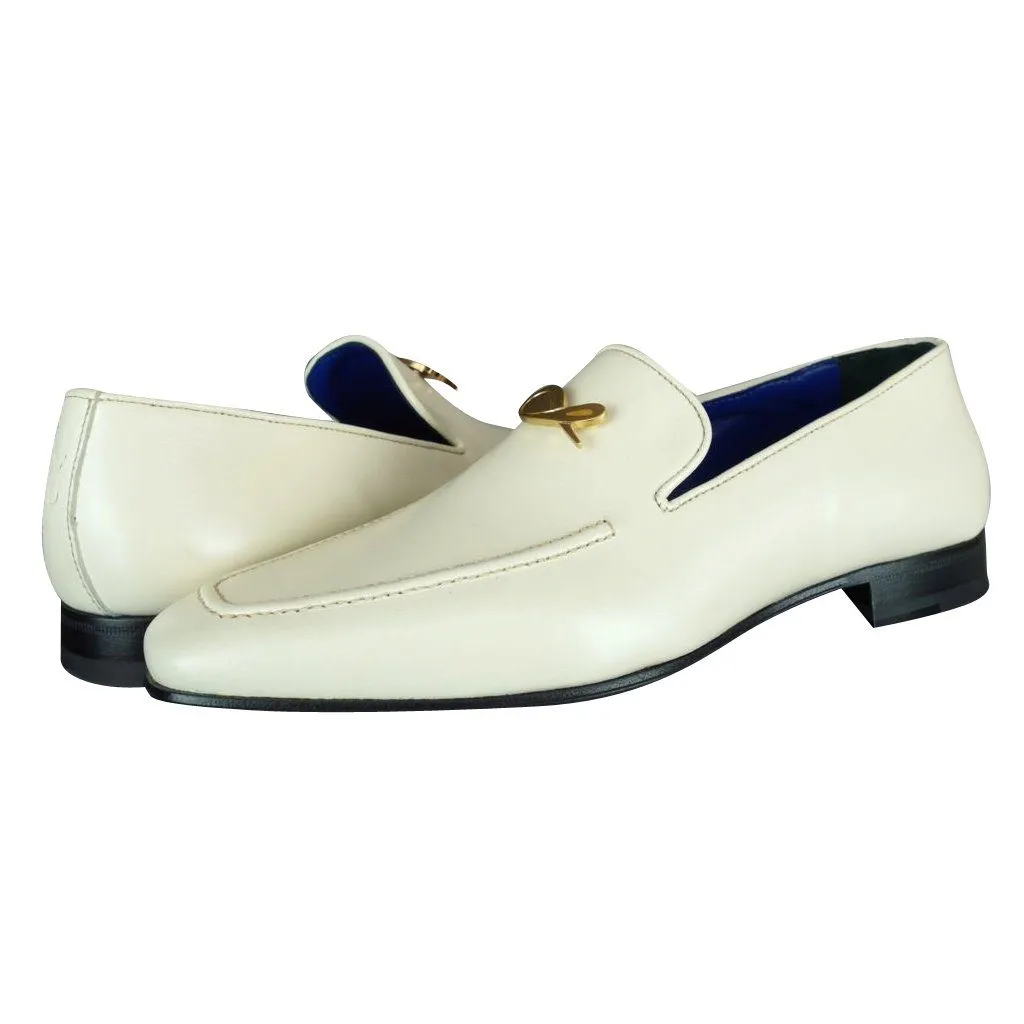 Classica Mascarpone With Rose Gold Hardware Leather Loafers