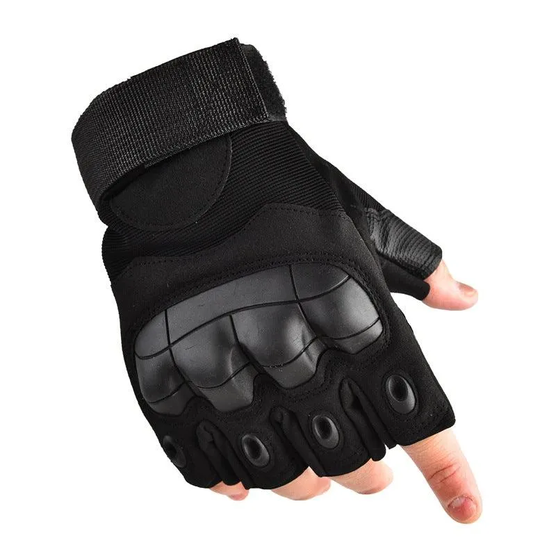 Combat Fighting Plus Velvet Long Finger Gloves Men's Outdoor