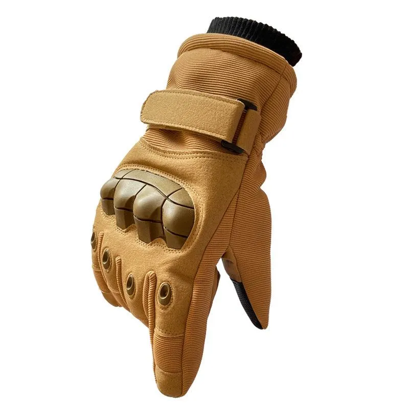 Combat Fighting Plus Velvet Long Finger Gloves Men's Outdoor