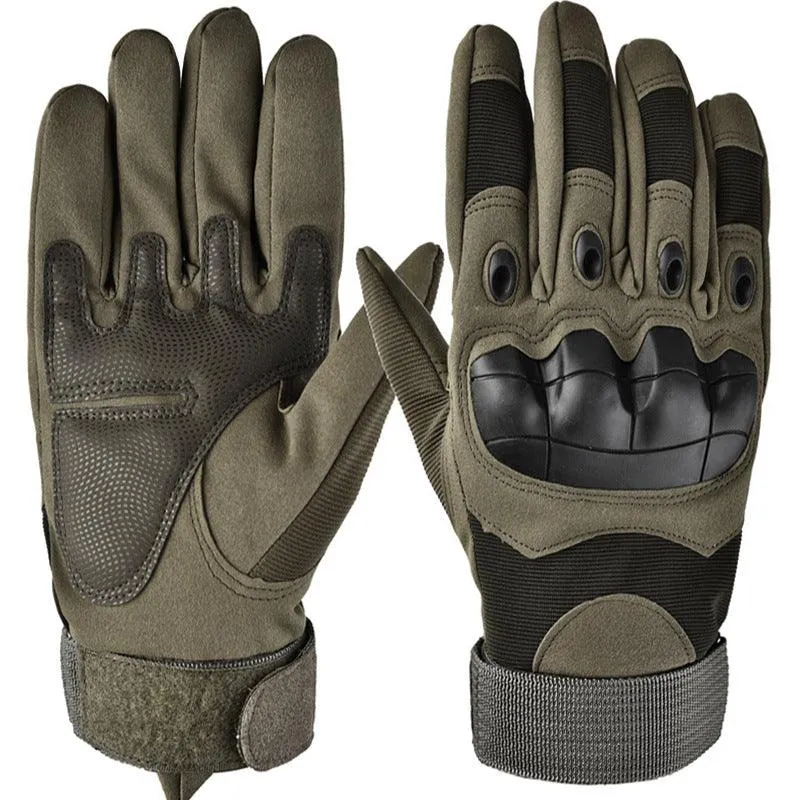 Combat Fighting Plus Velvet Long Finger Gloves Men's Outdoor