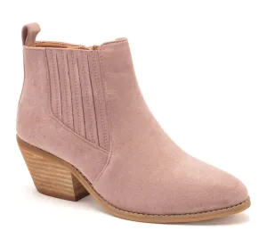 Corky's Potion Booties - Blush Suede