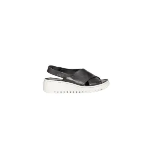 CrissCross Wedge Sandal | Nude, Black