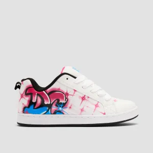 DC Court Graffik Shoes - Bright Rose - Womens