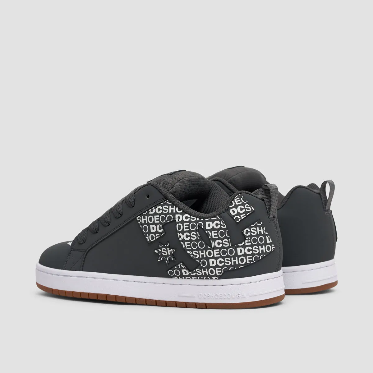 DC Court Graffik Shoes - Dark Grey/White