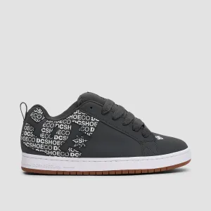 DC Court Graffik Shoes - Dark Grey/White