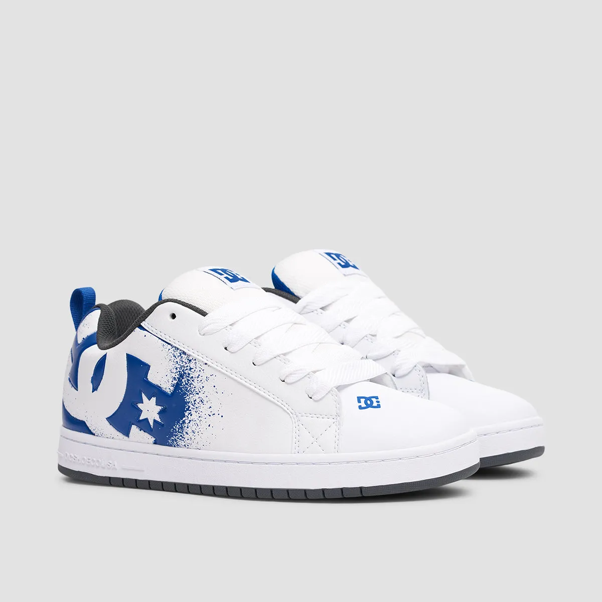 DC Court Graffik Shoes - White/Blue/Grey